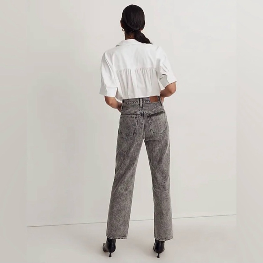 Madewell Straight Leg Jeans in Gray Wash - Picture 3 of 6